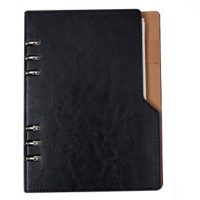 KIKI สมุดโน๊ต โน๊ตบุ๊คใบหลวม สมุดใบหลวม สมุดบันทึก สมุดเขียน เครื่องเขียน ปกหนังหนา ขนาดA5 B5  180หน้า ​ study notebook writing notebook Journal notebook