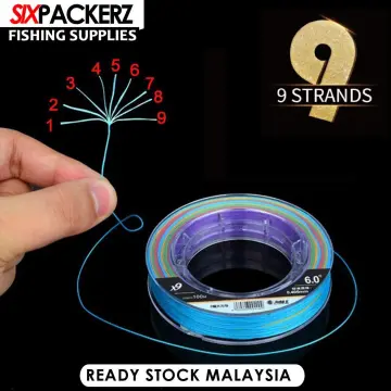 Malaysia 150M Fishing Line X+4 Strand PE Braided Fishing Line