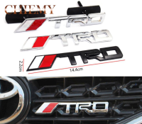 โลโก้งานโลหะ ทีอาร์ดี โตโยต้า ติดกระจังหน้า TRD Front Grille Emblem Sticker for Toyota yaris camryaltis vios avanza innova sienta fortuner vigo revo