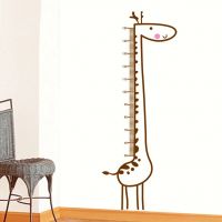 Cartoon Giraffe Height Measure Wall Sticker backdrop For Kids Rooms Height Chart Ruler Home Decoration Decals Wall Art Stickers Wall Stickers Decals