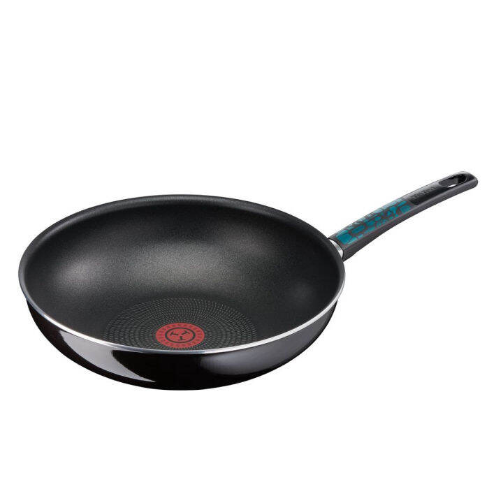 Tefal Enamel Graphic Mosaic Nonstick Wok Pan (28cm) Dishwasher Oven