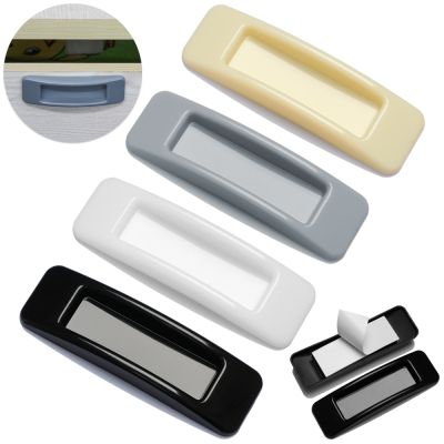 【cw】 1Pair Paste Sliding Door Handles Knobs Interior Self-adhesive Plastic Cabinet  Multi-purpose Wardrobe Pulls Safe