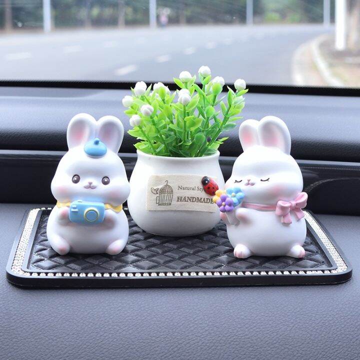 automotive-decorative-furnishing-articles-rabbit-cute-cartoon-character-auto-supplies-instrument-panel-rabbit-rabbit-high-grade-accessories-in-the-car