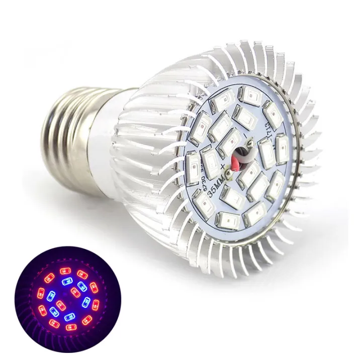 QB4 18 LED Grow Plant Light Bulb Hydroponics System Flower Vegetable