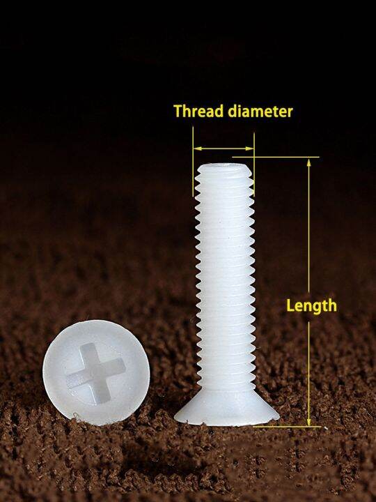 m2-m2-5-m3-m4-m5-m6-m8-sekrup-nilon-menyilang-sekrup-plastik-kepala-datar-sekrup-plastik-panjang-4-40mm