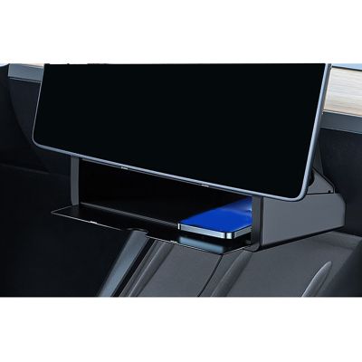 Car Central Control Navigation Screen Storage Box Storage Box Shelf Interior Accessories Parts Component for Tesla Model 3 Y 2020-2023