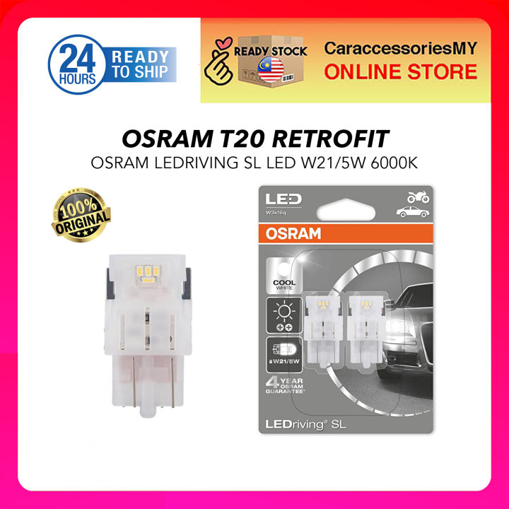 OSRAM SL W21/5W LED Driving 6000K Cool Twin Headlights (White