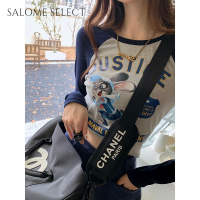 SALOME SELECT เสื้อครอป เสื้อยืด ชุดเซ็ทผู้หญิง นุ่มนวล สบาย น่ารัก สบายๆ WMY239173E 38Z230918