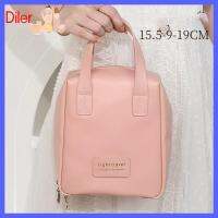 ไดเลอร์ Tas Kosmetik หนัง PU มัลติฟังก์ชันขนาดใหญ่เก็บถุงเก็บของกันน้ำพร้อมที่จับสำหรับผู้หญิง