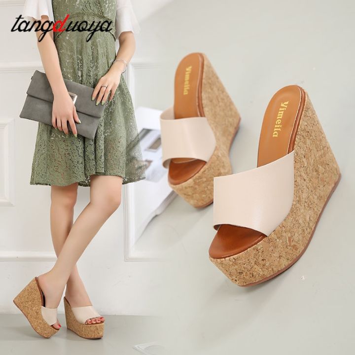 platform-women-slippers-summer-shoes-outside-fitting-room-13cm-high-heels-wedges-slippers-solid-leather-open-toe-female-slides
