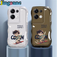 Jingsanc เคสใสสำหรับ OPPO Reno 8 5G ลายเด็กเล่นสเกตเท่ๆแนวสปอร์ตเคสนิ่มใส่โทรศัพท์ปกป้องเลนส์ TPU กันชนลมกันกระแทกฝาหลัง Oppo Reno X6-1 8 5G