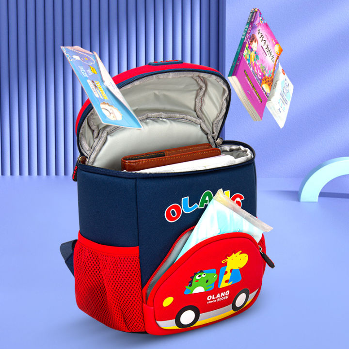 baolongxin-กระเป๋าเป้สะพายหลังสำหรับเด็ก-กระเป๋านักเรียนรถขนาดเล็กใหม่กระเป๋านักเรียนอนุบาลกระเป๋าสะพายไหล่น้ำหนักเบาขายส่ง