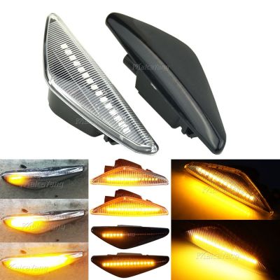 ☊▲ Dynamic Flowing LED Side Marker Turn Signal Light For BMW X5 E70 X6 E71 E72 X3 F25 Sequential Lamp Blinker