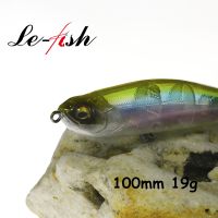 Le Fish 100mm 19g Topwater Surface Lure Walk The Dog Bass Pike Sparrow Wobbler Stick Bait Floating Pencil Popper