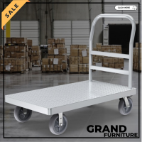 Grand Furniture รถเข็นของ4ล้อ(รับน้ำนหนัก150) รถเข็นพับได้ รถเข็นอเนกประสง รถลากใส่ของ รถเข็นคอนโด รถเข็นเหล็ก ล้อหมุน 360 องศาได้ พร้อมส่ง