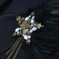 Handmade Rhinestone Star Boutonniere Clips Collar Brooch Pin Business Suits Banquet Brooch Black Feather Anchor Flower Corsage