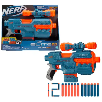 Nerf Elite 2.0, blaster motorisé Phoenix CS-6, 12 fléchettes Nerf