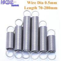 ✈♘ 304 Stainless Steel Tensile Spring Dual Hook Small Tension Spring Wire Dia 0.5mm OD 3mm 4mm Length 70-280mm