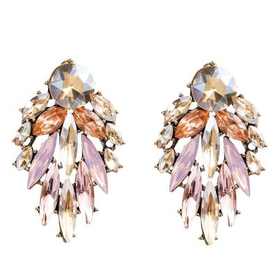 【YF】№  LUBOV Stone Stud Earrings Statement Piercing 2019 New Jewelry