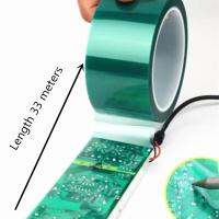 6mm-40mm Green PET Tape Heat-resistant High Temperature Masking Shielding for PCB Solder Plating Insulation Protection 33M Adhesives Tape