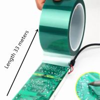 6mm-40mm Green PET Tape Heat-resistant High Temperature Masking Shielding for PCB Solder Plating Insulation Protection 33M Adhesives Tape