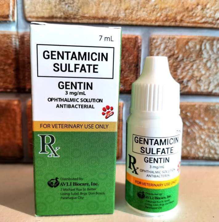Gentin eye drops for dogs & Cats 7ml ( Opthalmic Solution Antibacterial
