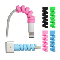 5pcs Spiral Cable Protector Saver Cover For Earphone Mouse Usb Charger Wire Charger Cable Cord Protector Cable Organizer Cable Management