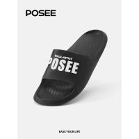 ♂▣◘ Posee รองเท้าแตะสลิปออน วัสดุ EVA กันลื่น ps4602