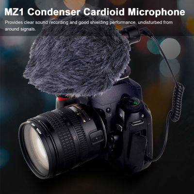 Fansline- SOLESTE MZ1คอนเดนเซอร์ไมโครโฟน Cardioid ไมโครโฟนบันทึก Mic 3.5มม. Plug-And-Play พร้อม Shock Mount หน้าจอลมสำหรับสมาร์ทโฟนกล้อง DSLR การบันทึกวิดีโอสตรีมมิงแบบสด