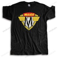 Mens Crew Neck Tshirt Black Teeshirt Maico Motorcycles Logo Cotton Teeshirt Male Tees