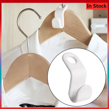 Clothes Hanger Connector Hooks, 60PCS Cascading Clothes Hangers for Heavy  Duty Space Saving Cascading Connection Hooks for Clothes Closet, White