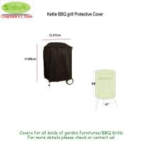 Kettle BBQ Grill Protective CoverD18.5Lx34.6H (47x88cm) Black colorOutdoor barbecue protective covercustomized available