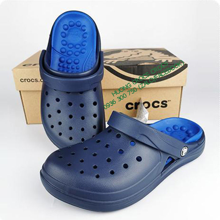 DÉP SỤC NHỰA ĐI MƯA -CROCS-REVIVA CHO CẢ NAM VÀ NỮ MÀU NAVY/BLUE 