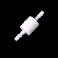 1PCS 4mm Plastic One Way Inline Check Valve Fuel Gas Liquid Water White Plumbing Valves