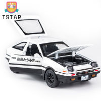 Ts【คลังสินค้าพร้อม】 AE86รุ่นรถโลหะผสมพร้อมแสงเสียงจำลอง1:28ดึงกลับรถของเล่นสำหรับวันเกิดคริสต์มาส Gifts【cod】