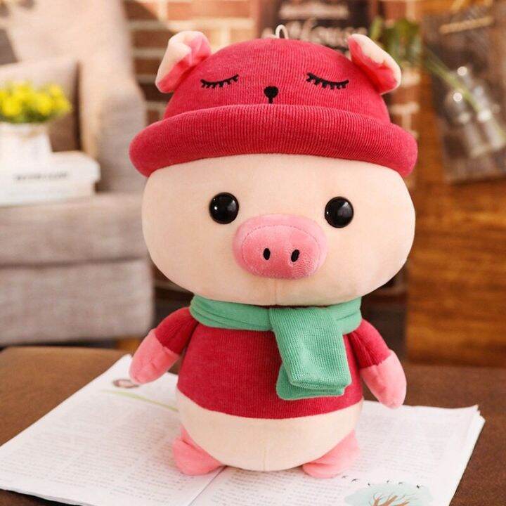 1pc-25-35-50cm-lovely-colorful-pig-with-clothes-stuffed-cute-animal-pig-plush-toys-for-children-kids-appease-doll-birthday-gift