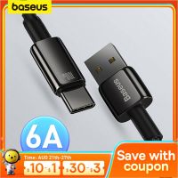 Baseus สายเคเบิล USB ชนิด C 100W เหมาะสำหรับ Samsung Pro สายชาร์จเร็วสายข้อมูลที่ชาร์จ USB-C เหมาะสำหรับ Huawei P30 Realme F3 Oneplus Poco