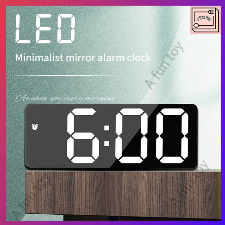 Smart LED Clock Bedside Digital Alarm Clocks Desktop Table Electronic