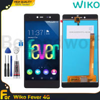 Beyondwolf หน้าจอเดิมสำหรับ Wiko Fever 4G LCD หน้าจอ LCD หน้าจอสัมผัสแสดงชิ้นส่วนสำหรับจอสำรอง Wiko Fever 4G