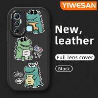 YIWESAN เคสสำหรับ Infinix Hot 11 Hot เคสลายการ์ตูน11S บางมอนสเตอร์น่ารัก เคสโทรศัพท์มีลายดีไซน์ใหม่นุ่มหนังฝาปิดด้านหลังเลนส์เต็มรูปแบบ เคสป้องกันกล้อง เคสกันกระแทก