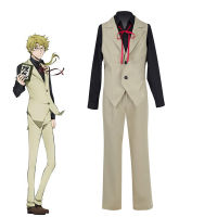 Bungo Stray Dogs Kunikida Doppo คอสเพลย์นักสืบเอเจนซี่สมาชิกฮาโลวีนเวทีเล่นเครื่องแต่งกาย