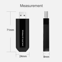 For Windows / MAC OS 802.11AC Wireless USB Dongle AC11 Dual Band 600M 2.4G/5G USB WiFi Adapter Desktop/Laptop Pc Wifi Receiver