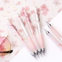 1Pcs 0.5mm Automatic Pencil Lovely Cherry Blossoms Kawaii Mechanical Pencils for Kids Gifts Student Supplies Stationery