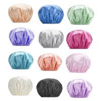 CW WomenShowerWaterproof Shower Caps Reusable AdultSmokeHatCleaning Hats Drop shipping