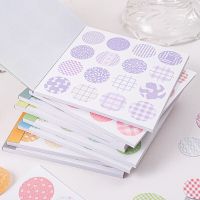 20pcs Cute Dot Round stickers Material Washi Paper Sticker Book Scrapbooking Junk Journal Creative Stationery DIY Deco Sealing