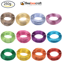 Beebeecraft 250 g 918 Feet 22 Gauge Silver Aluminum Wire Bendable Metal Sculpting Wire for Beading Jewelry Making