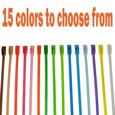 Naughty Castle Cable Tie 8x350mm Childrens Playground Pvc Slide Double Buckle Color Nylon Plastic Pull Buckle 100 Pieces/pack