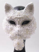 Venice Carnival Cat สีดำ Masquerade Graduation Party อุปกรณ์เสริมผู้หญิง Elegant Halloween Cosplay s