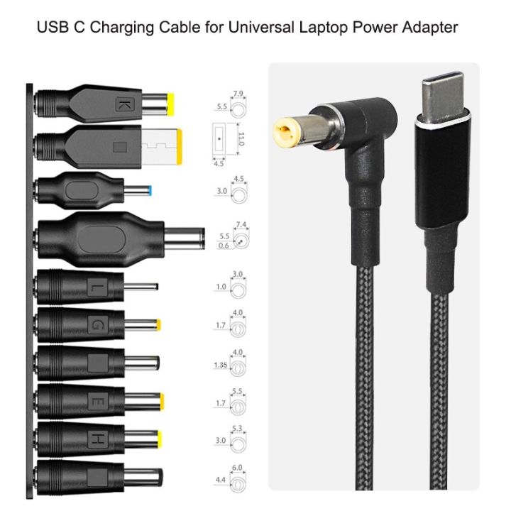 สายเคเบิลอะแดปเตอร์แปลง-usb-type-c-1-8ม-100วัตต์สำหรับแจ็คเชื่อมต่อ-lenovo-แล็ปท็อป-usb-c-เป็นคอนเนคเตอร์แบบยูนิเวอร์แซลปลั๊กหัวเสียบสายชาร์จแล็ปท็อปส่วนลดวันหยุด