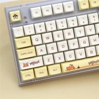 138 Keycap การ์ตูน Corgi Keycap อะนิเมะโปรไฟล์ XDA ปุ่มกดคีย์บอร์ดเครื่องกลระเหิดสีย้อมสำหรับสวิตช์ MX